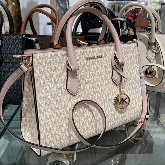 Michael Kors Sheila Medium Center Zip Satchel Bag - Picture 14 of 16